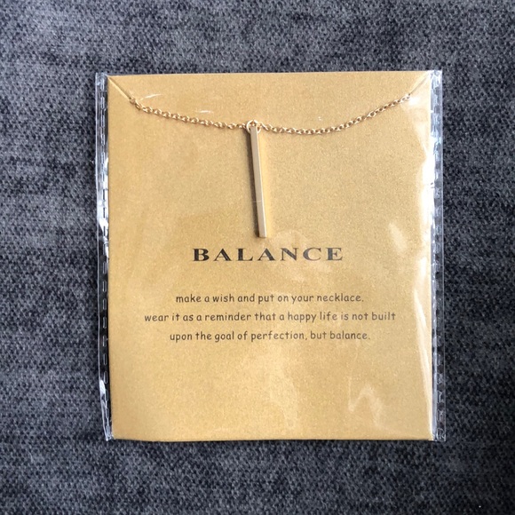 Jewelry - Balance 14k gold dipped necklace